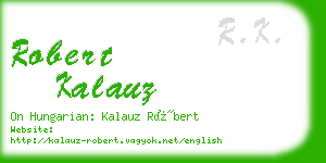 robert kalauz business card